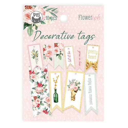 4 Pack - Flowerish Double-Sided Cardstock Tags 10/Pkg-#02 - P13FLO22 - 5905523082340 4 Pack - Flowerish Double-Sided Cardstock Tags 10/Pkg-#02 - P13FLO22 - 5905523082340