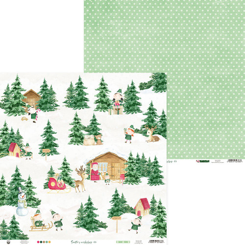 10 Pack Santa's Workshop Double-Sided Cardstock 12"X12"-#03 13SAN12-3 - 5904619327686