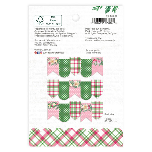 3 Pack Santa's Workshop Double-Sided Cardstock Die-cuts 15/PkgP13SAN32