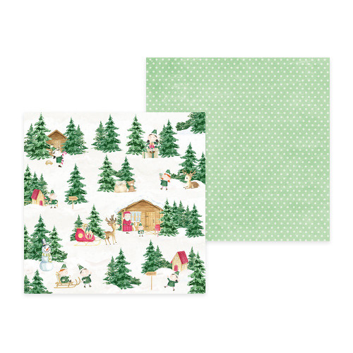 2 Pack P13 Double-Sided Paper Pad 6"X6"-Santa's Workshop P13SAN09