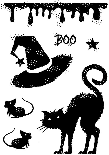 3 Pack Woodware Clear Stamp 3"X4"-Halloween Props FRM066
