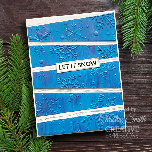 2 Pack Creative Expressions 3D Embossing Folder 5"X7"-Shimmering Snowflakes EF3D068