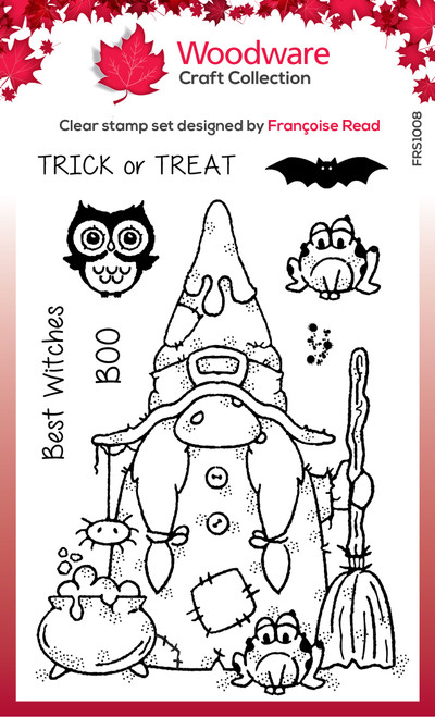 2 Pack Woodware Clear Stamps 4"X6"-Witchy Woo FRS1008 - 5055305984024