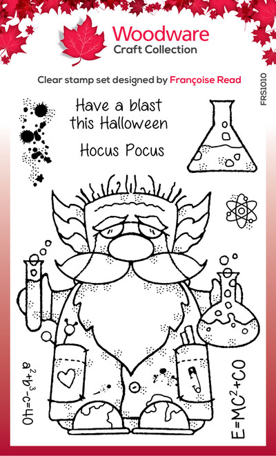 2 Pack Woodware Clear Stamps 4"X6"-Professor Gnome FRS1010 - 5055305984048