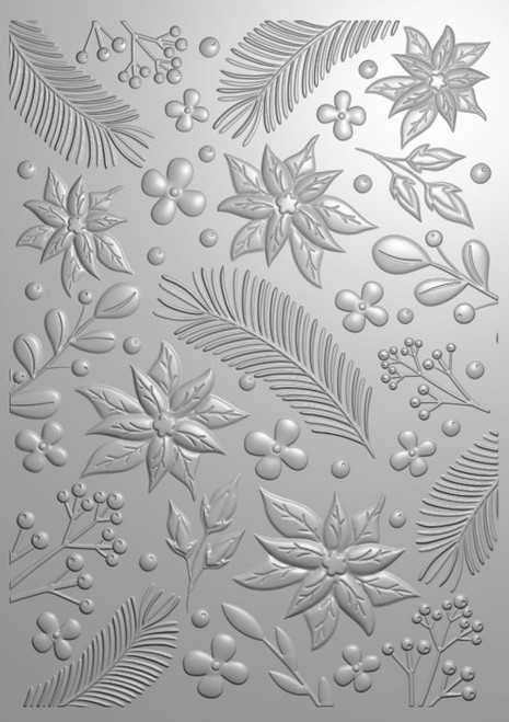 2 Pack Creative Expressions 3D Embossing Folder 5"X7"-Nature's Christmas EF3D067