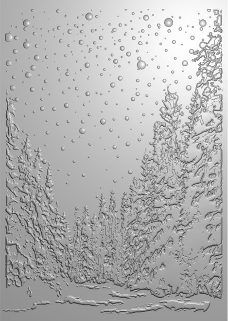 2 Pack Creative Expressions 3D Embossing Folder 5"X7"-Snowy Forest Glade EF3D065