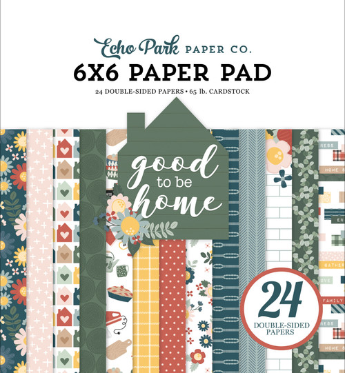 3 Pack Echo Park Double-Sided Paper Pad 6"X6"-Good To Be Home TH336023 - 691835247915