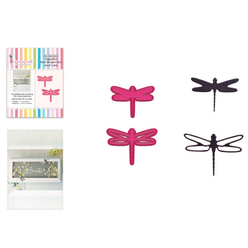 3 Pack Dress My Craft Basic Designer Dies-Dragonflies DMCD6567