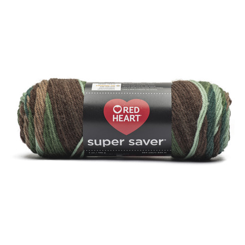 3 Pack Red Heart Super Saver Yarn-Forest E300B-7136 - 073650081330