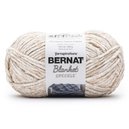 2 Pack Bernat Blanket Speckle Yarn-Cream 161102-02003 - 057355510630