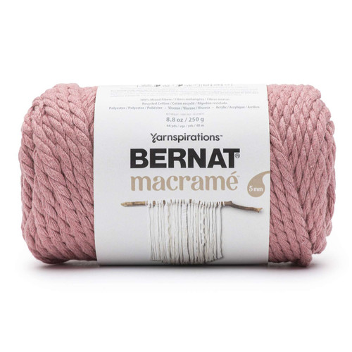 3 Pack Bernat Macrame Yarn-Autumn Rose 166066-66016 - 057355509931