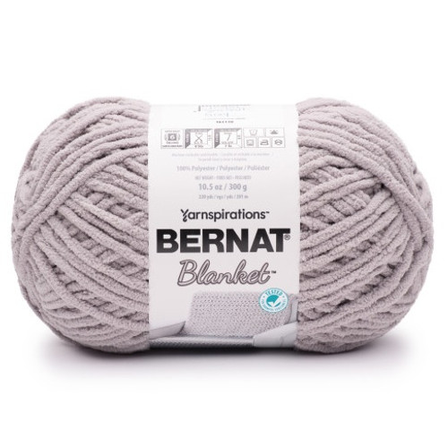2 Pack Bernat Blanket Big Ball Yarn-Sea Gull Gray 161110-10931 - 057355456983