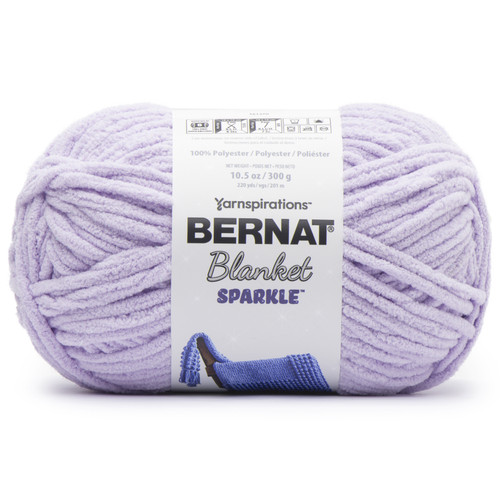 2 Pack - Bernat Blanket Sparkle Yarn-Lavender - 161270-70005 - 057355480599