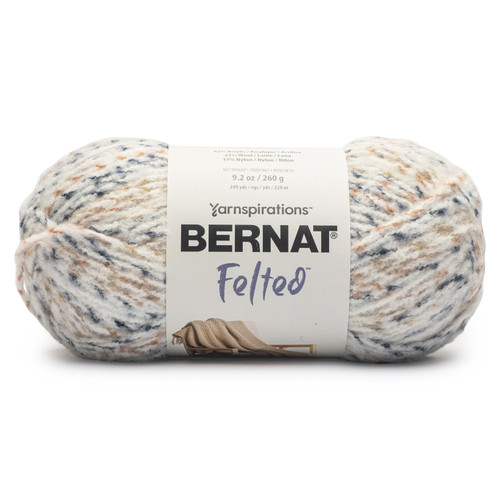 3 Pack - Bernat Felted Yarn-Ecru Fleck - 161180-80012 - 057355531697 3 Pack - Bernat Felted Yarn-Ecru Fleck - 161180-80012 - 057355531697