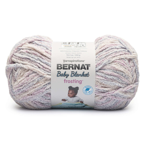 2 Pack Bernat Baby Blanket Frosting Yarn-Lilac Lounge 161161-61007 - 057355524675