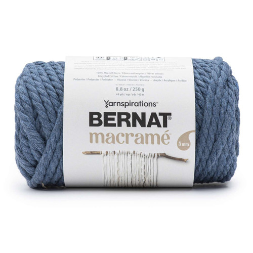 3 Pack - Bernat Macrame Yarn-Denim - 166066-66009 - 057355493469