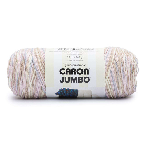 2 Pack - Caron Jumbo Print Yarn-Seashell - 294009-09041 - 057355457874