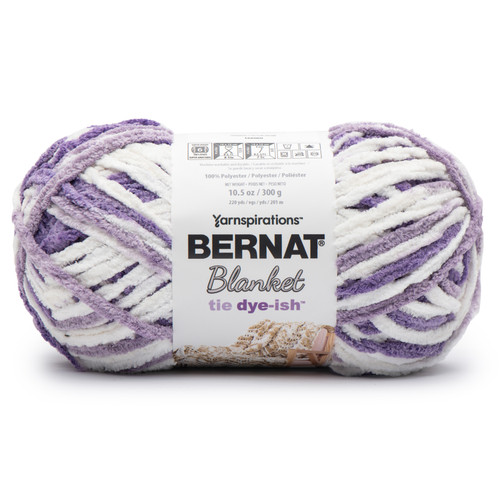 2 Pack - Bernat Blanket Tie Dye-Ish Yarn-Lavender - 166060-60011 - 057355484405