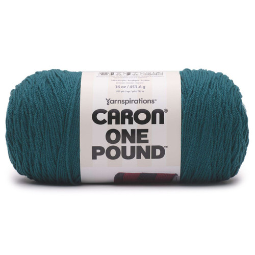 2 Pack Caron One Pound Yarn-Deep Sea Teal 294010-10647 - 057355468856