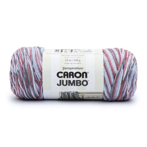 2 Pack - Caron Jumbo Print Yarn-Berry Ice - 294009-09044 - 057355457904