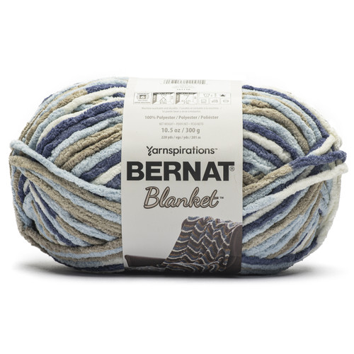 2 Pack Bernat Blanket Big Ball Yarn-Cloudy Sky 161110-10828 - 057355420915