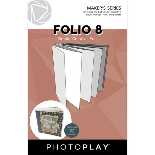 3 Pack - PhotoPlay Folio 8-5.25"X5.25" White - PPP4254 - 709388342541
