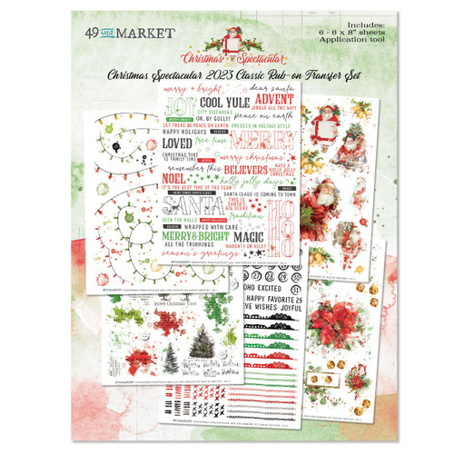 49 And Market Rub-Ons 6"X8" 6/Sheets-Classic, Christmas Spectacular 2023 S2324340 - 786724924340