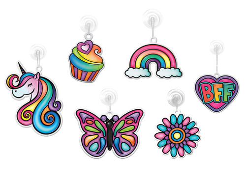 4 Pack - Cra-Z-Art Shimmer 'N Sparkle Color Changing Window Art Kit- - 179854 4 Pack - Cra-Z-Art Shimmer 'N Sparkle Color Changing Window Art Kit- - 179854