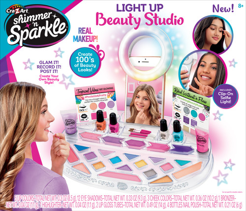 2 Pack - Cra-Z-Art Shimmer 'N Sparkle Light Up Beauty Studio- - 173462 - 884920173460