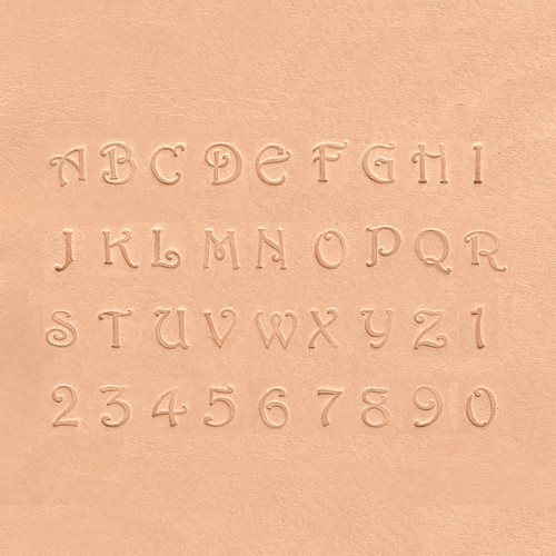 Realeather(R) Crafts Fancy Alphabet & Number Stamp Set-3/8" - T8133 Realeather(R) Crafts Fancy Alphabet & Number Stamp Set-3/8" - T8133