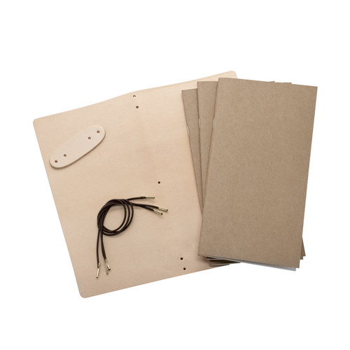 Realeather(R) Crafts Travel Journal Kit-Natural Travel Journal - C4281-00