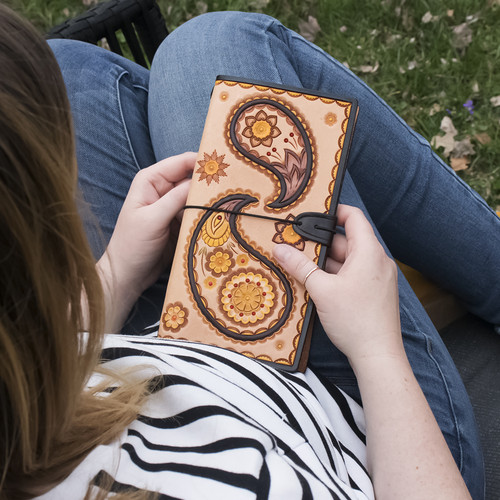 Realeather(R) Crafts Travel Journal Kit-Natural Travel Journal - C4281-00 Realeather(R) Crafts Travel Journal Kit-Natural Travel Journal - C4281-00