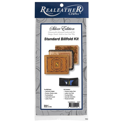 Realeather(R) Crafts Silver Edition Standard Billfold KitC4554-02 - 870192012040