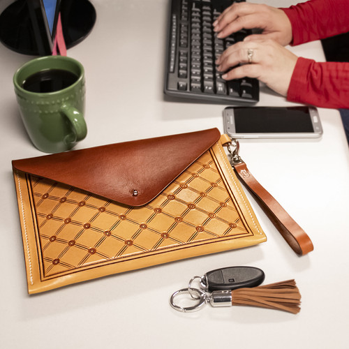 Realeather(R) Crafts Silver Edition Envelope Clutch Kit- - C4572-00