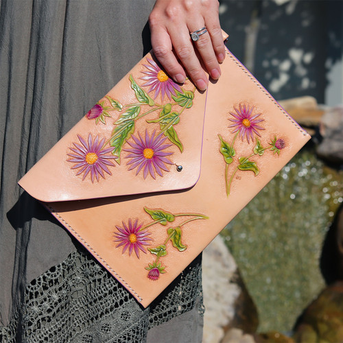 Realeather(R) Crafts Silver Edition Envelope Clutch Kit- - C4572-00