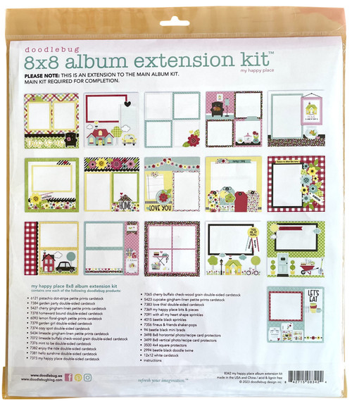 Doodlebug Album Extension Kit-My Happy Place DB8342