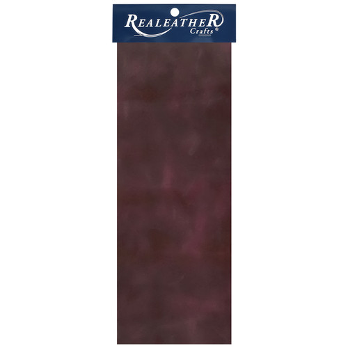 Realeather(R) Crafts Leather Trim Piece 9"X3"-Plum - C0903-745 - 870192017335