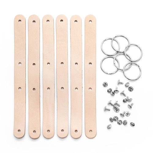 Realeather(R) Crafts Key Fob Kit 6/Pkg- - C4153-06