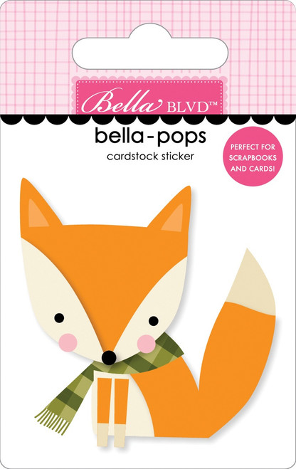 6 Pack One Fall Day Bella-Pops 3D Stickers-Sweater Weather BB2809 - 819812015573