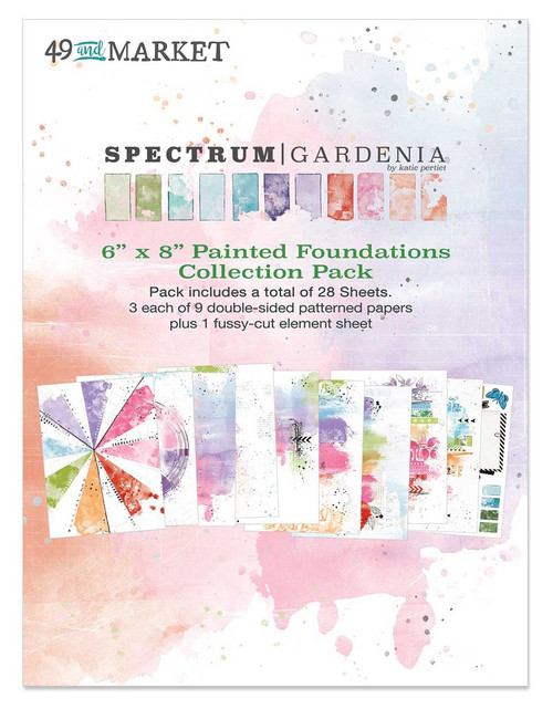 49 And Market Collection Pack 6"X8"-Spectrum Gardenia Painted Foundations SG23558 - 786724923558