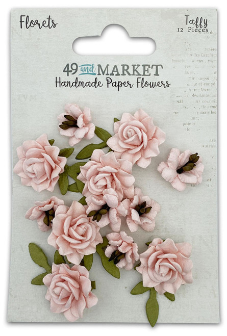 49 And Market Florets Paper Flowers-Taffy 49FMF-40391 - 752505140391