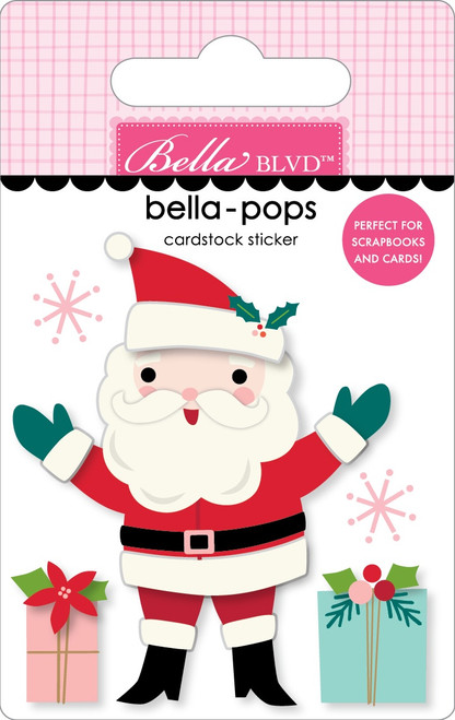 6 Pack Merry Little Christmas Bella-Pops 3D Stickers-Christmas Cheer BB2835 - 819812015832