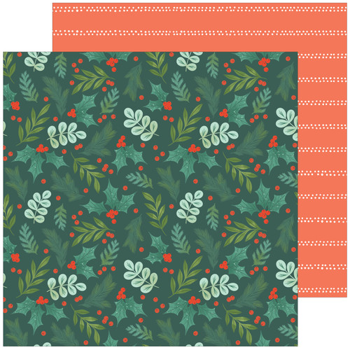 25 Pack Holiday Dreams Double-Sided Cardstock 12"X12"-Mistletoe PFHD12-13423 - 736952882011