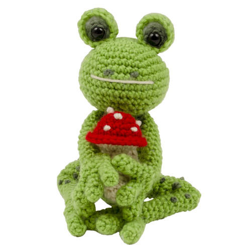 4 Pack Fabric Editions Crochet Kit-Frog 4.75"X5.5"X4.25" CROCHKT-FROG