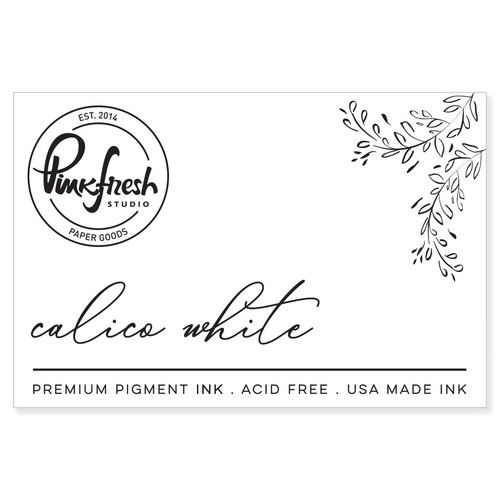 2 Pack Pinkfresh Studio Premium Dye Ink Pad-Calico White PFDI-050 - 736952881762