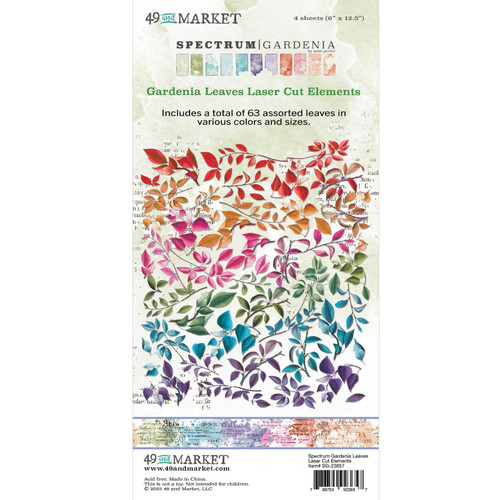 2 Pack Spectrum Gardenia Laser Cut Outs-Leaves SG23657 - 786724923657