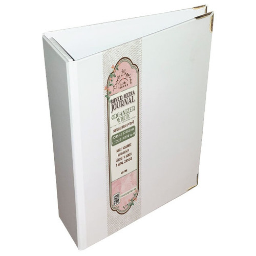 Mixed Media Journal Organizer A6 W/Metal Corners-White - KC90A6 - 5993110028109