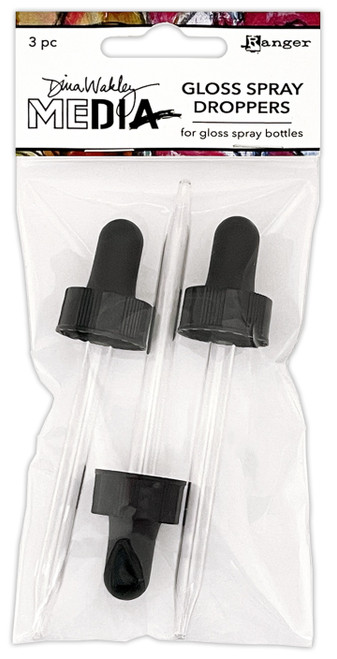 Dina Wakley Media Gloss Spray Droppers-3/Pkg - MDA82347 - 789541082347