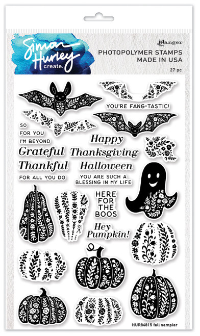 Simon Hurley create. Clear Stamps 6"X9"-Fall Sampler - HUR84815 - 789541084815