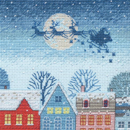 Dimensions Counted Cross Stitch Kit 16" Long-Skating Stocking 14 Count - 70-09602 Dimensions Counted Cross Stitch Kit 16" Long-Skating Stocking 14 Count - 70-09602